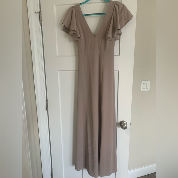 Birdy Grey Bridesmaid Dress in Taupe - Picture 2 of 3